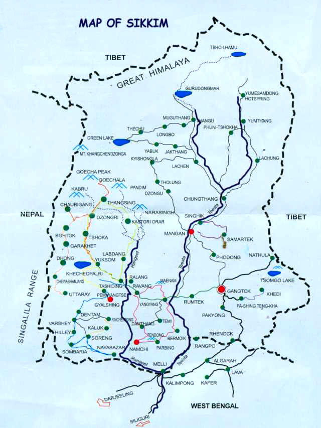 Sikkim Map